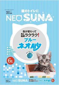 KOCHO Наполнитель для кошачьего туалета бумажный комкующийся NEO SAND с голубым индикатором 6 л&nbsp;