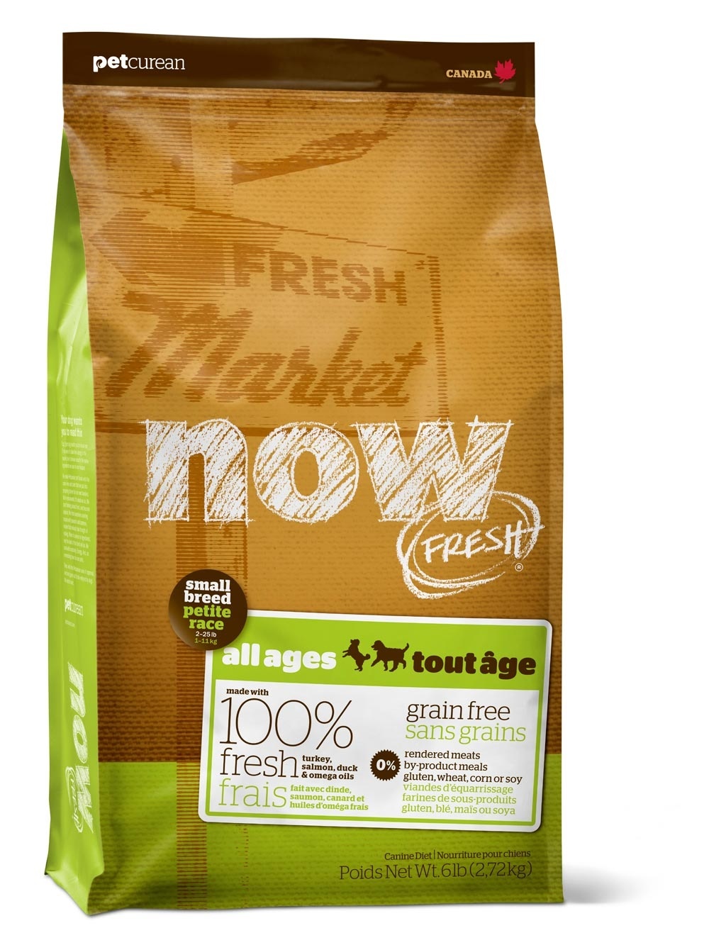 Корм NOW Natural holistic беззерновой для малых пород всех возрастов с индейкой, уткой и овощами, Fresh Small Breed Recipe Grain Free 11,35 кг&nbsp;