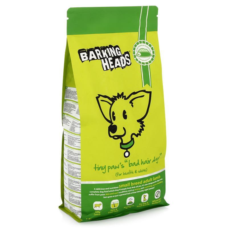 Баркин хэдс (Barking heads) для собак мелких пород, имеющих проблемы с шерстью, с ягненком и рисом роскошная шевелюра для мелколапого 12 кг&nbsp;