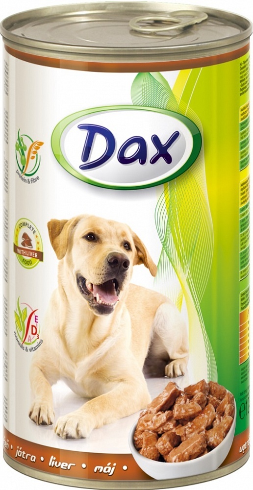 Дакс 1240 гр конс. для собак кусочки в соусе с печенью&nbsp;