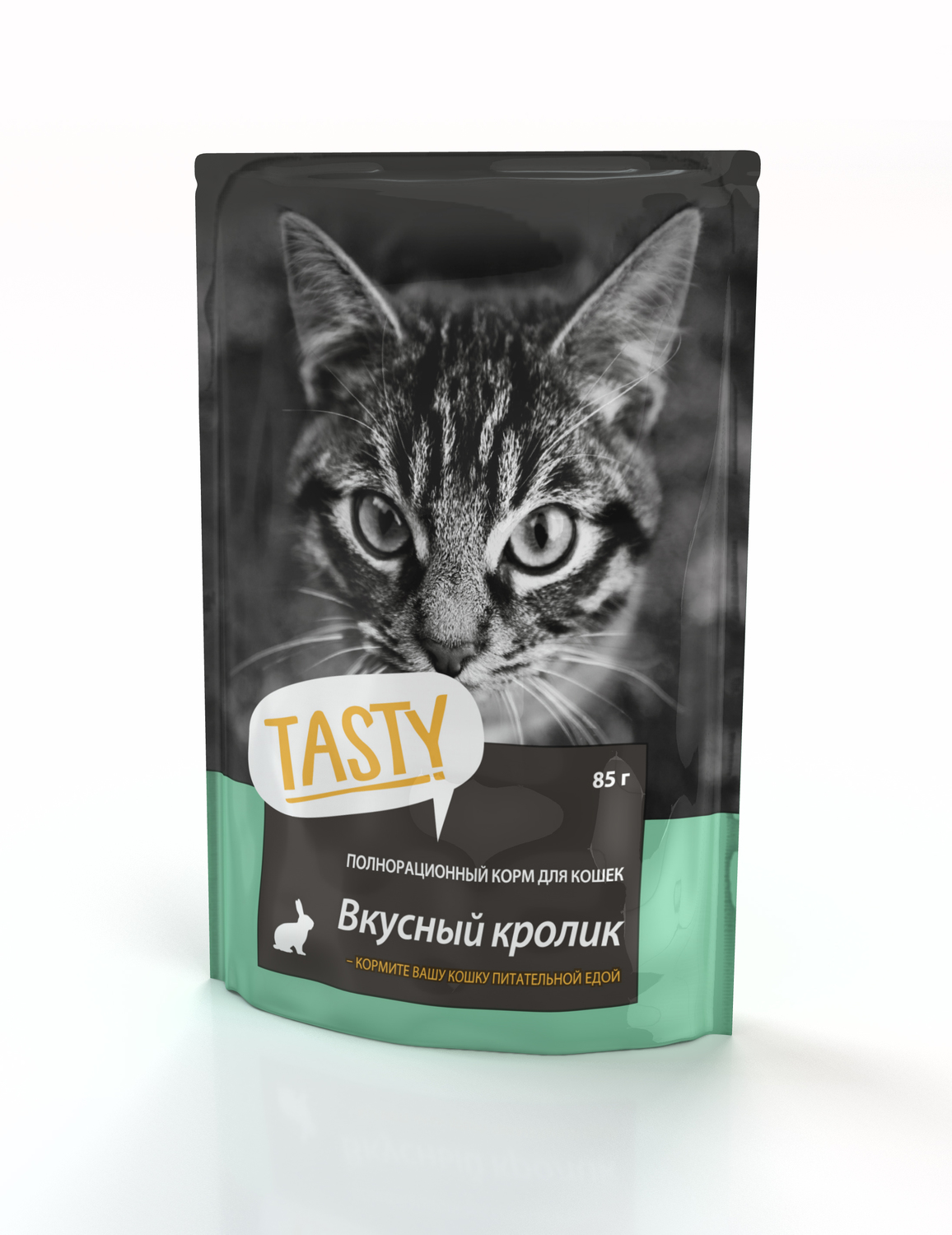 TASTY консервы для кошек с кроликом в желе 25 шт по 85 г