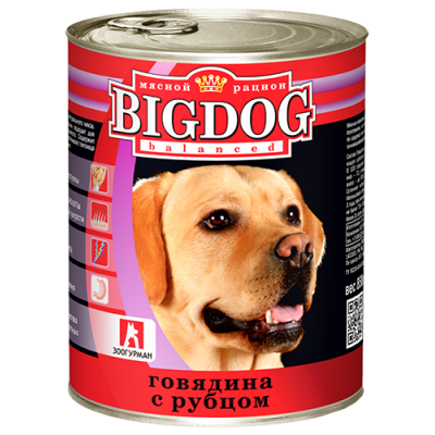 BIG DOG говядина с рубцом 850 г