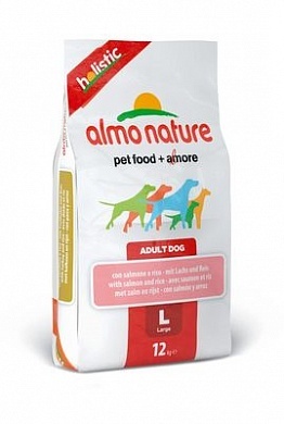Almo nature (алмо натур) holIstIc корм сухой для собак крупных пород с лососем 12 кг&nbsp;