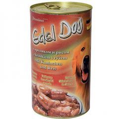 Эдель Дог консервы для собак нежные кусочки кролик рис в соусе 12 шт по 1200 гр&nbsp;