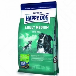 Хэппи Дог медиум эдалт фитвел корм для собак средних пород от 11 до 25кг 12,5 кг&nbsp;