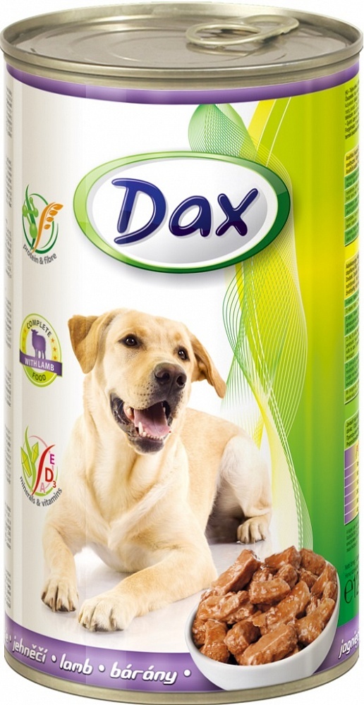 Дакс 1240 гр конс. для собак кусочки в соусе с ягненком&nbsp;