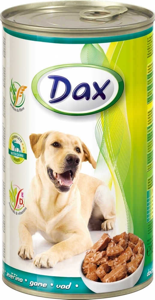 Дакс 1240 гр конс. для собак кусочки в соусе с дичью&nbsp;