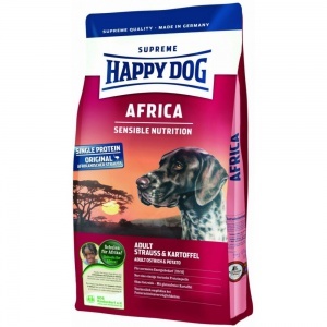 Хэппи Дог суприм африка корм для собак картошка с мясом страуса 12,5 кг&nbsp;