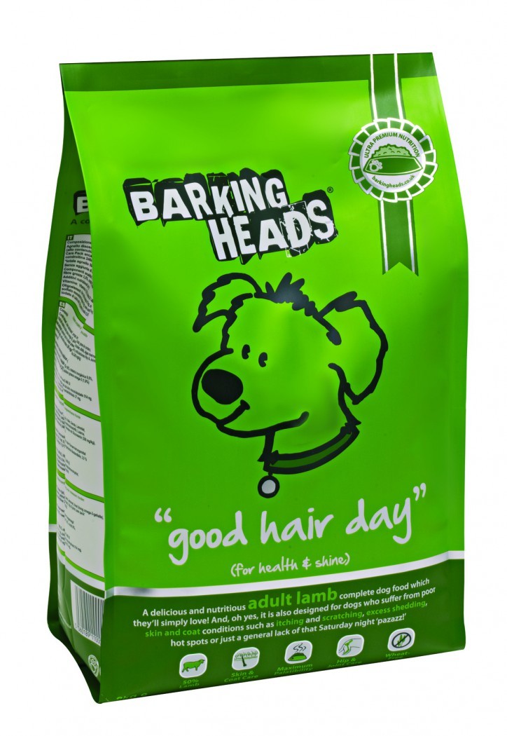 Баркин хэдс (Barking heads) для собак, имеющих проблемы с шерстью, с ягненком и рисом роскошная шевелюра 12 кг&nbsp;