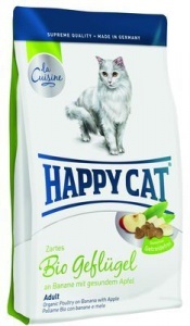 Хэппи Кэт фитвелл корм для кошек без злаков био птица бананы яблоко 0,3 кг<span>&nbsp;</span>