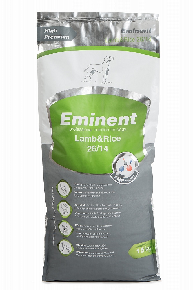 Эминент 15 кг Лэмб&amp;Райс 26/14 сухой корм для собак всех пород с ягненком и рисом&nbsp;