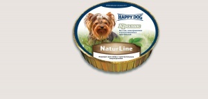 Хэппи Дог консервы для собак паштет кролик 16 шт по 125 гр (НФКЗ)&nbsp;