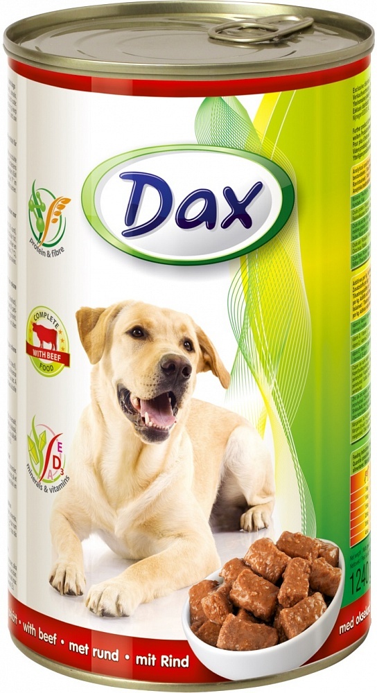 Дакс 1240 гр конс. для собак кусочки в соусе с говядиной&nbsp;