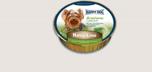 Хэппи Дог консервы для собак паштет ягненок рис 16 шт по 125 гр (НФКЗ)&nbsp;
