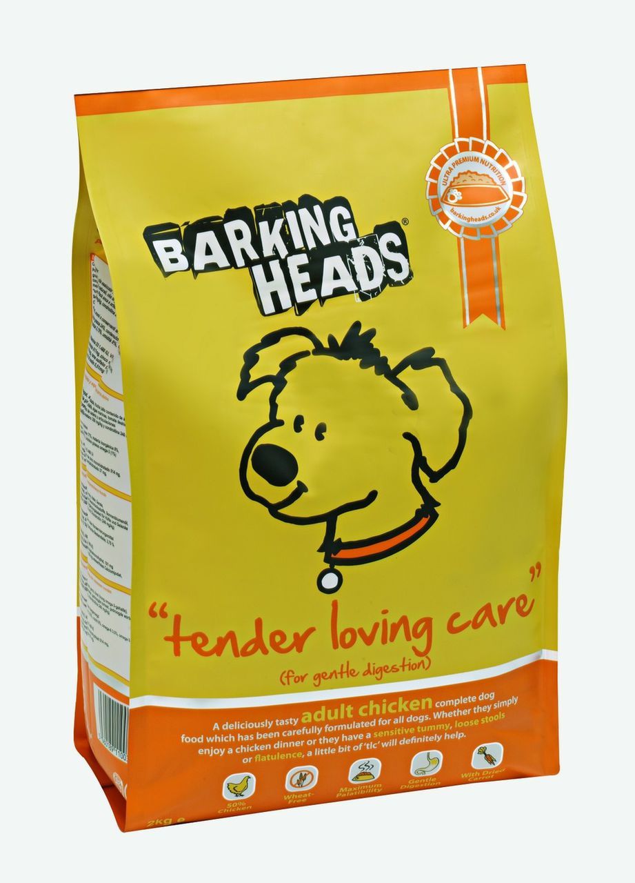 Баркин хэдс (Barking heads) для собак с чувствительным пищеварением с курицей и рисом нежная забота 12 кг&nbsp;