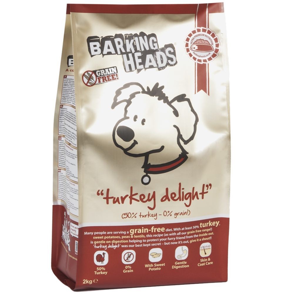 Баркин хэдс (Barking heads) беззерновой корм для собак с индейкой и бататом бесподобная индейка 12 кг&nbsp;